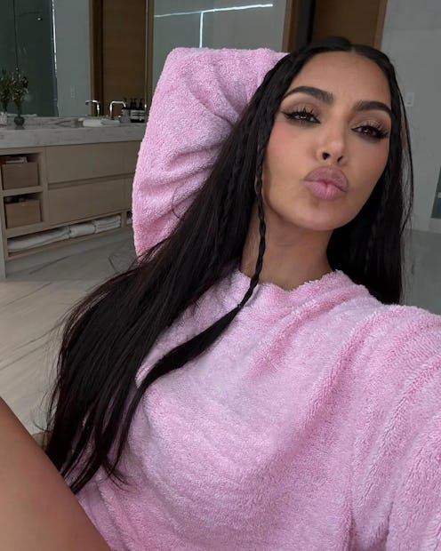 Kim Kardashian Baby Braids