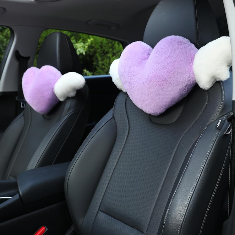 Sexysamba Heart Shaped Car Headrest Pillow (2-Pack)