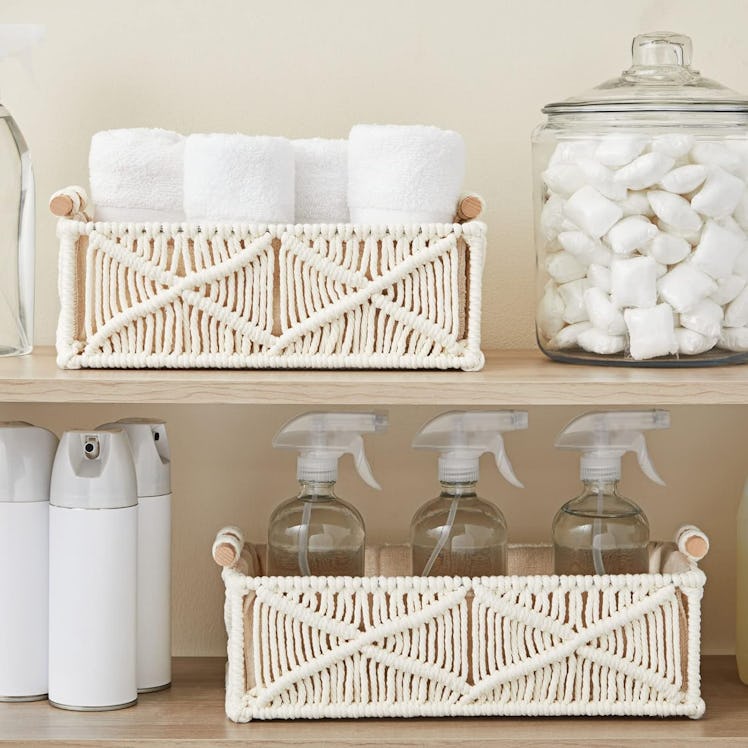 Okuna Outpost Macramé Storage Baskets (2-Pack)