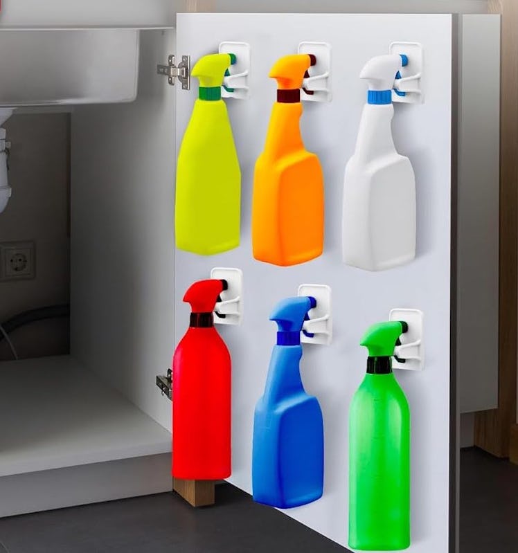 IMPRESA Wall Mount Spray Bottle Holder (6-Pack)