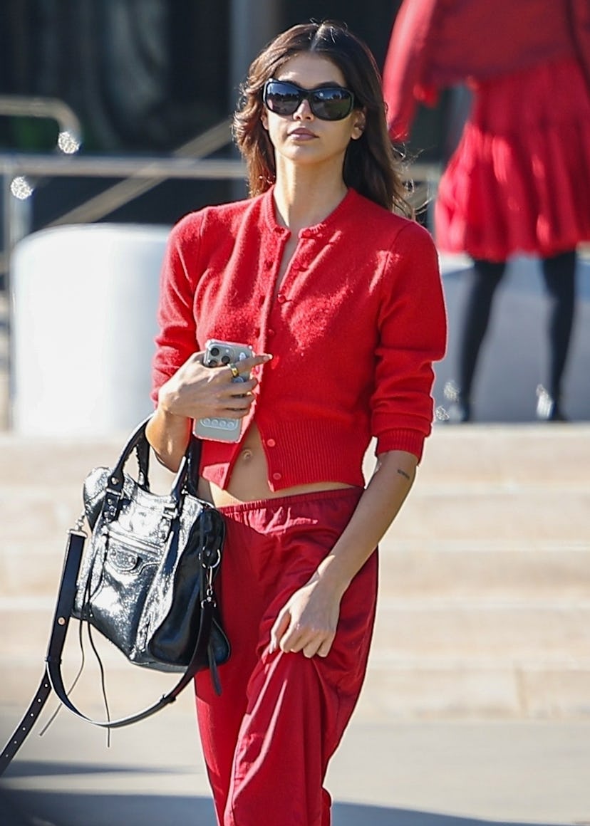 Kaia Gerber in Los Angeles, November 19, 2024.