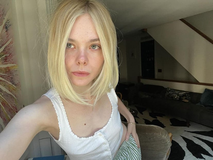 Elle Fanning got a bob in 2024.