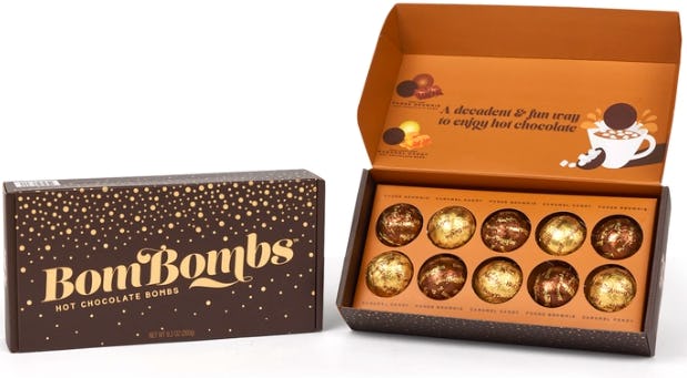 Bombombs Hot Chocolate Bombs, Set of 10