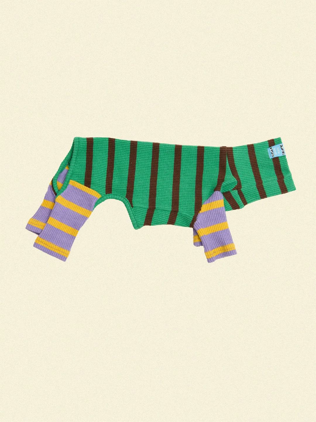 Green Bean Onesie by Little Beast x Dusen Dusen.