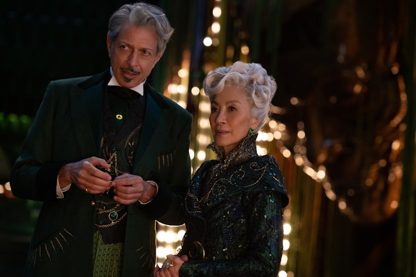 The Wizard and Madame Morrible in ‘Wicked’