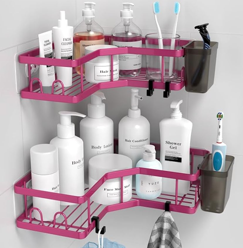 AKTECKE Corner Shower Caddy Bathroom Organizer (2-Pack)