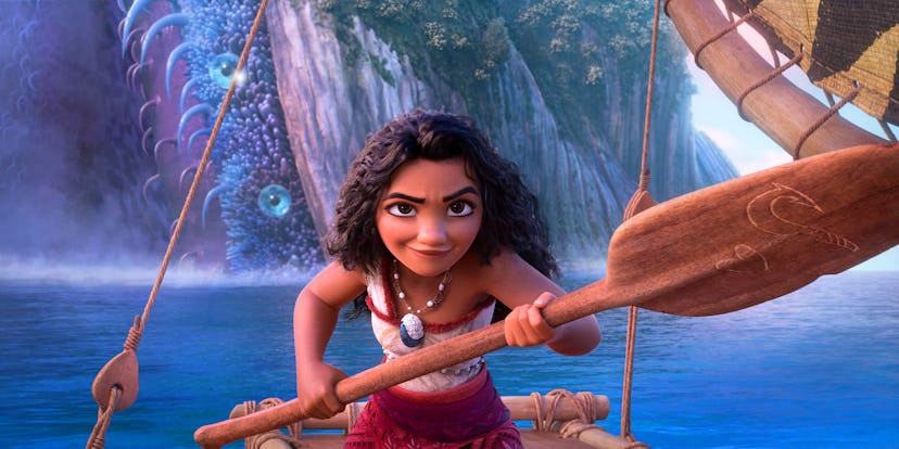 A still from Moana 2. Photo via Disney