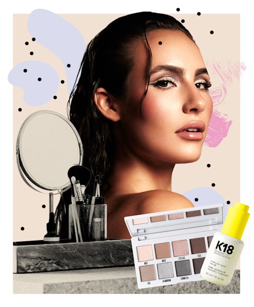 Ashtin Earle's beauty routine involves lazy girl hacks and a slugging stick.