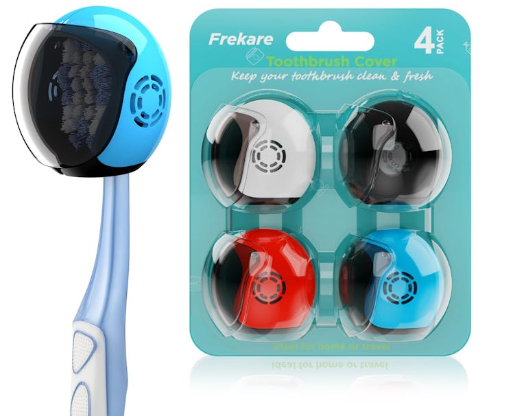 Frekare Helmet Toothbrush Covers Caps (4-Pack)