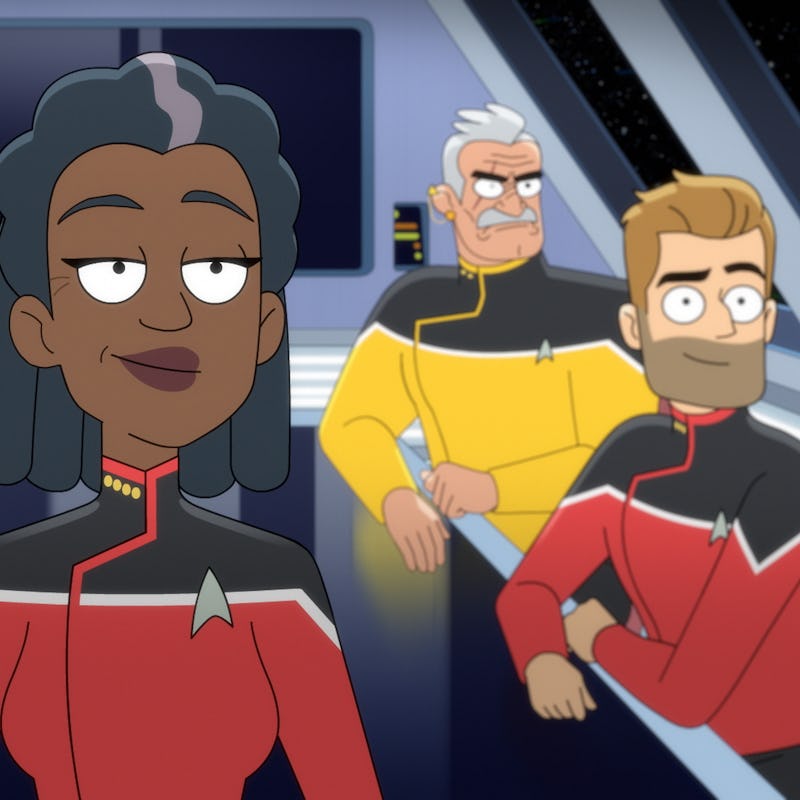 Captain Freeman (Dawnn Lewis) leads the USS Cerritos.