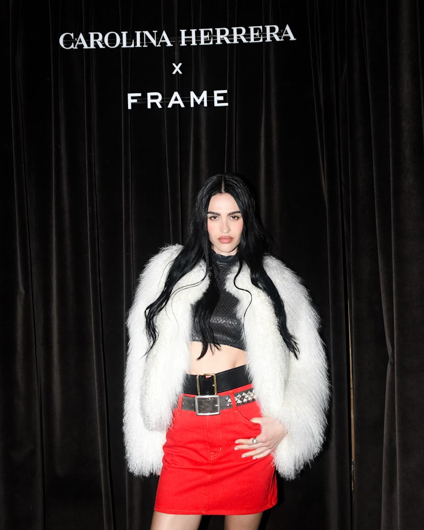 Amelia Gray Hamlin at Carolina Herrera x Frame event.