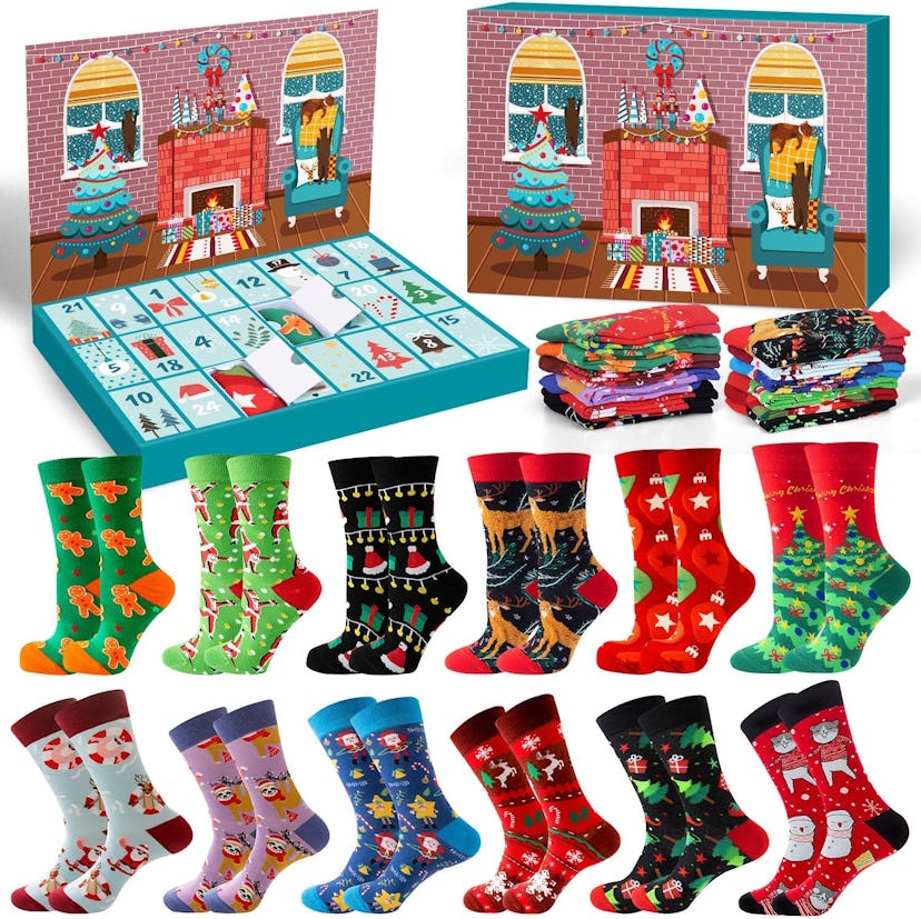 Socks Advent Calendar for Adults