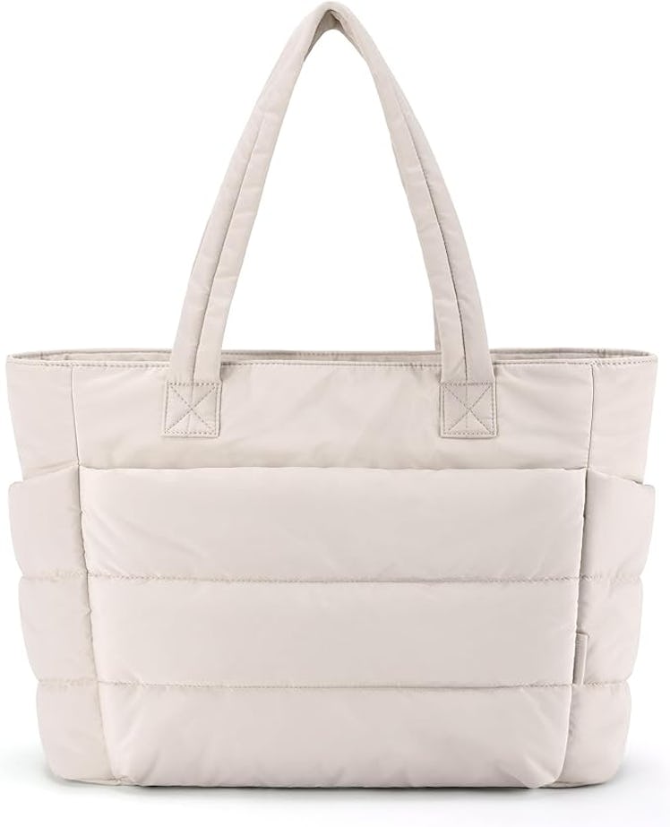 BAGSMART Lightweight Puffy Tote Bag