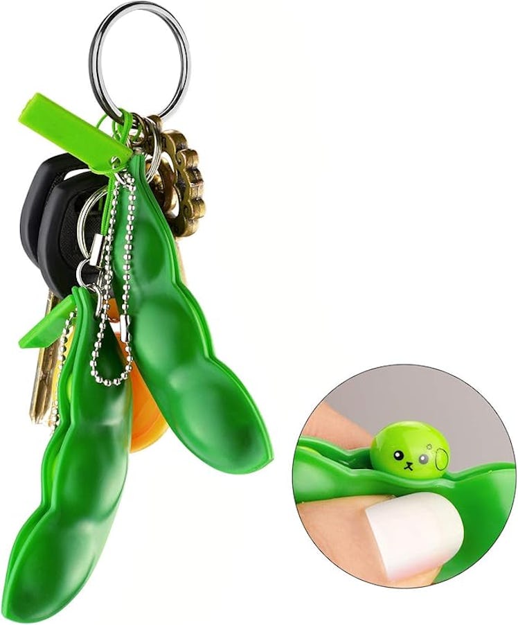 Anpole Edamame Fidget Keychain 