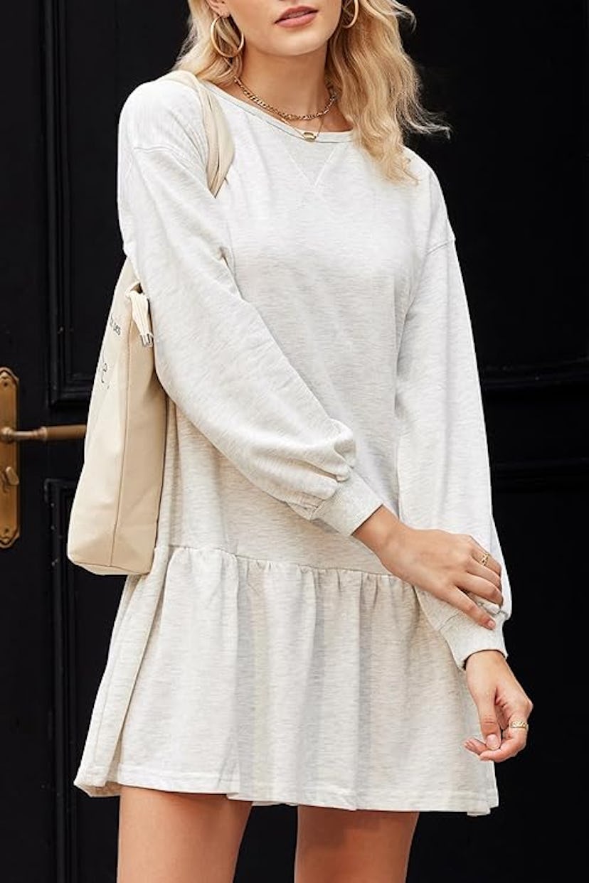 BLENCOT Crew-Neck Sweatshirt Dress