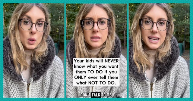 Behavior analyst Jenna Mazzillo says parents should use positive sentences to ensure their kids unde...