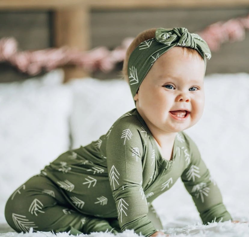 Holiday Tree Zip Romper