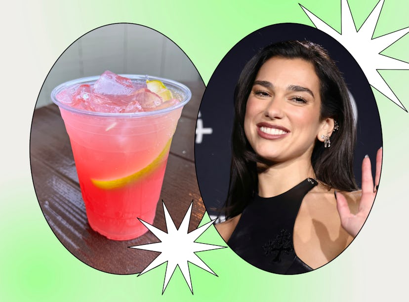 I tried the sparkling pickle strawberry-lemonade at Disneyland after trying Dua Lipa's Diet Coke pic...