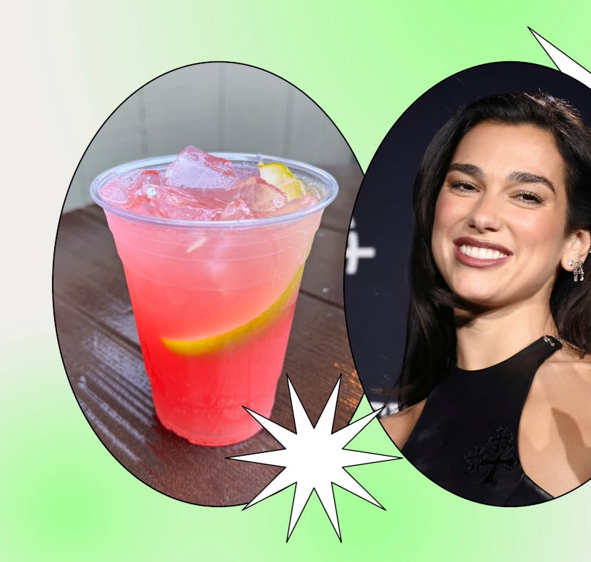 I tried the sparkling pickle strawberry-lemonade at Disneyland after trying Dua Lipa's Diet Coke pic...