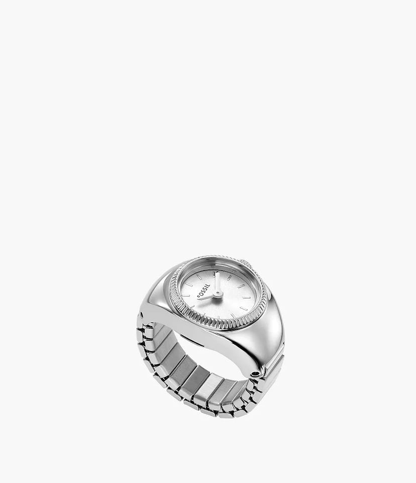 Fossil Watch Ring in Stainless Steel