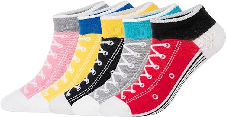 KONY Cotton Sneaker Socks (5 Pairs)