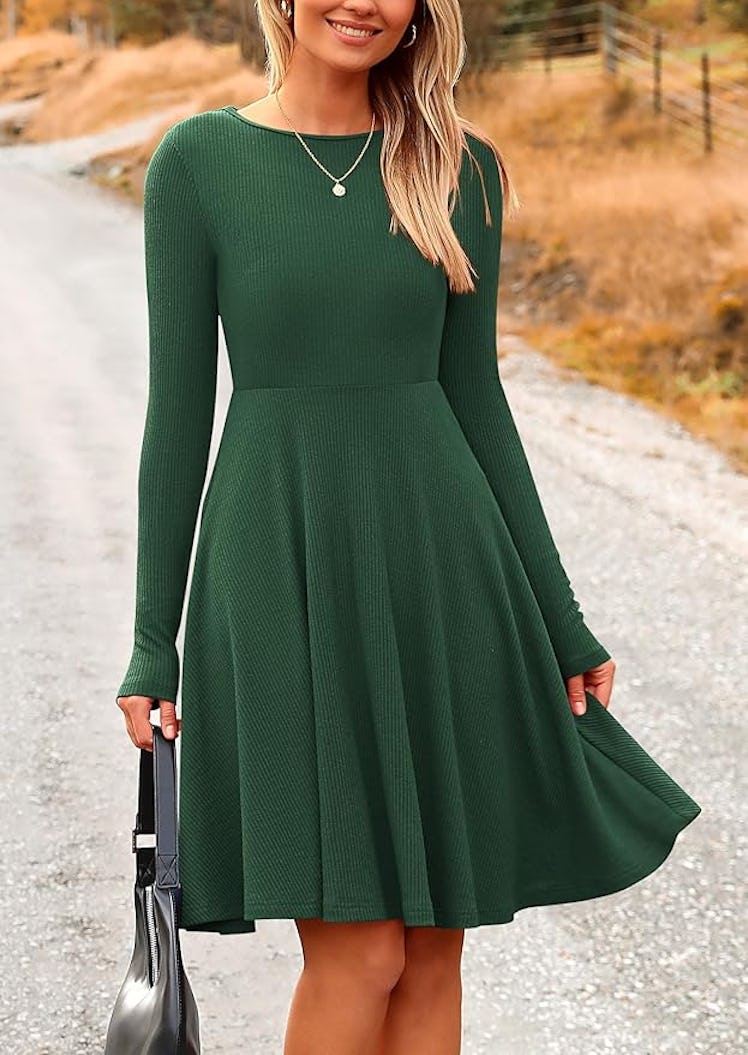 PRETTYGARDEN Ribbed Dress