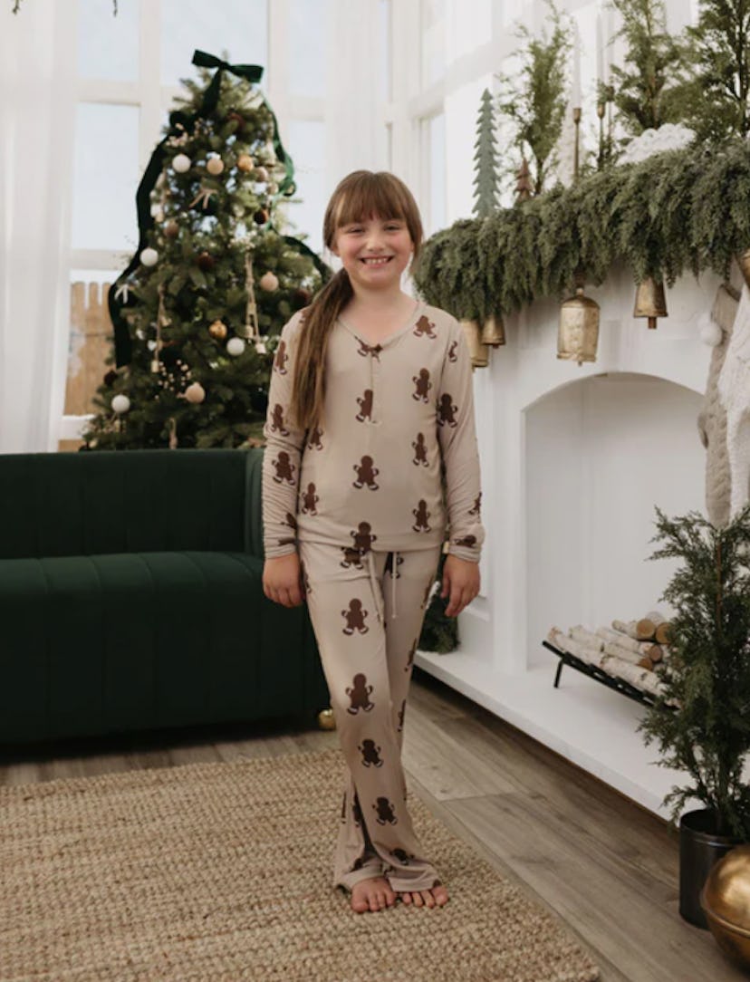 Gingerbread Pre-Teen Pajamas