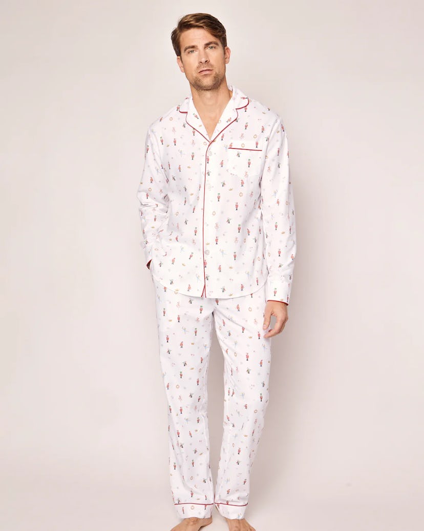 Men's Twill Pajama Set in A Night at the Nutcracker, super cute family matching christmas pajamas