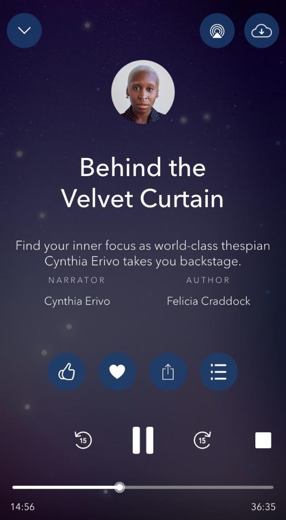 Cynthia Erivo&rsquo;s Calm app Sleep Story is so soothing.