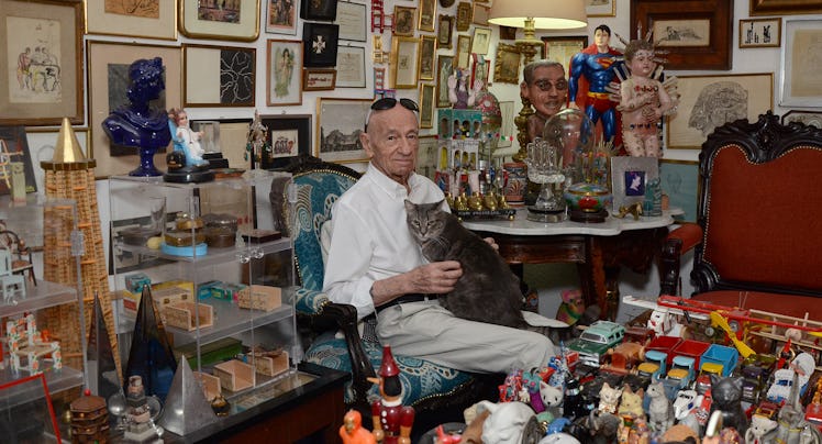 Artist Pedro Friedeberg in the living room of his home in Mexico City’s Colonia Roma neighborhood.