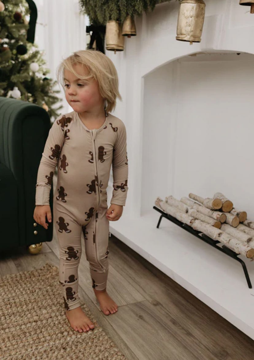 Gingerbread Zip Pajamas