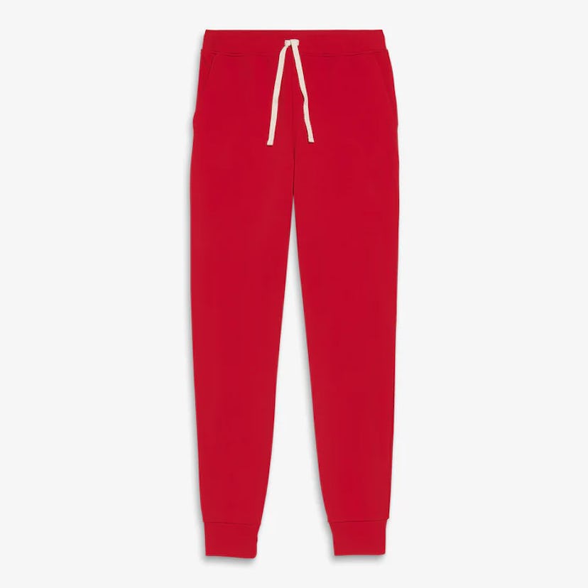 Grown-Ups Organic PJ Pant (Unisex Fit) in red, super cute family matching christmas pajamas