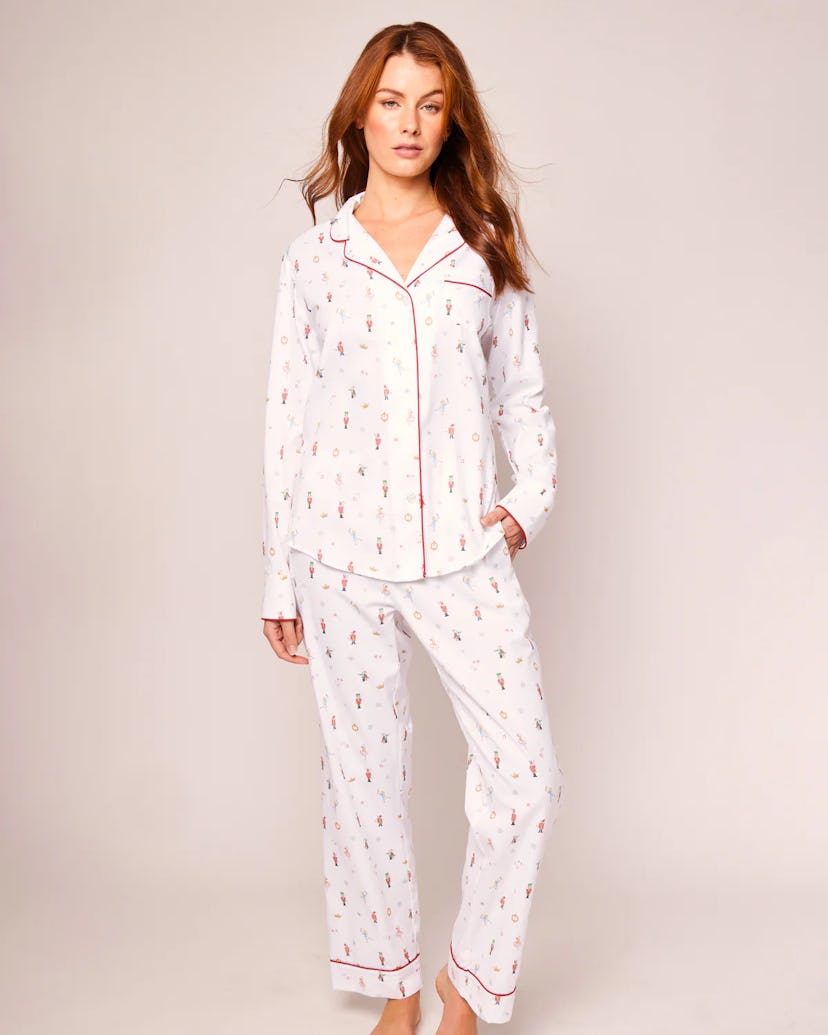 Women's Twill Pajama Set in A Night at the Nutcracker, super cute family matching christmas pajamas