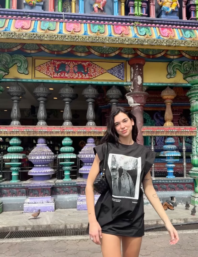 Dua Lipa forgot to wear pants in Kuala Lumpur.