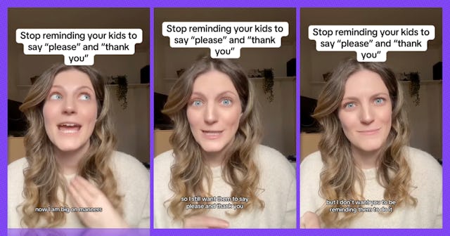 Beck Goodman shared her technique for encouraging manners in young kids.