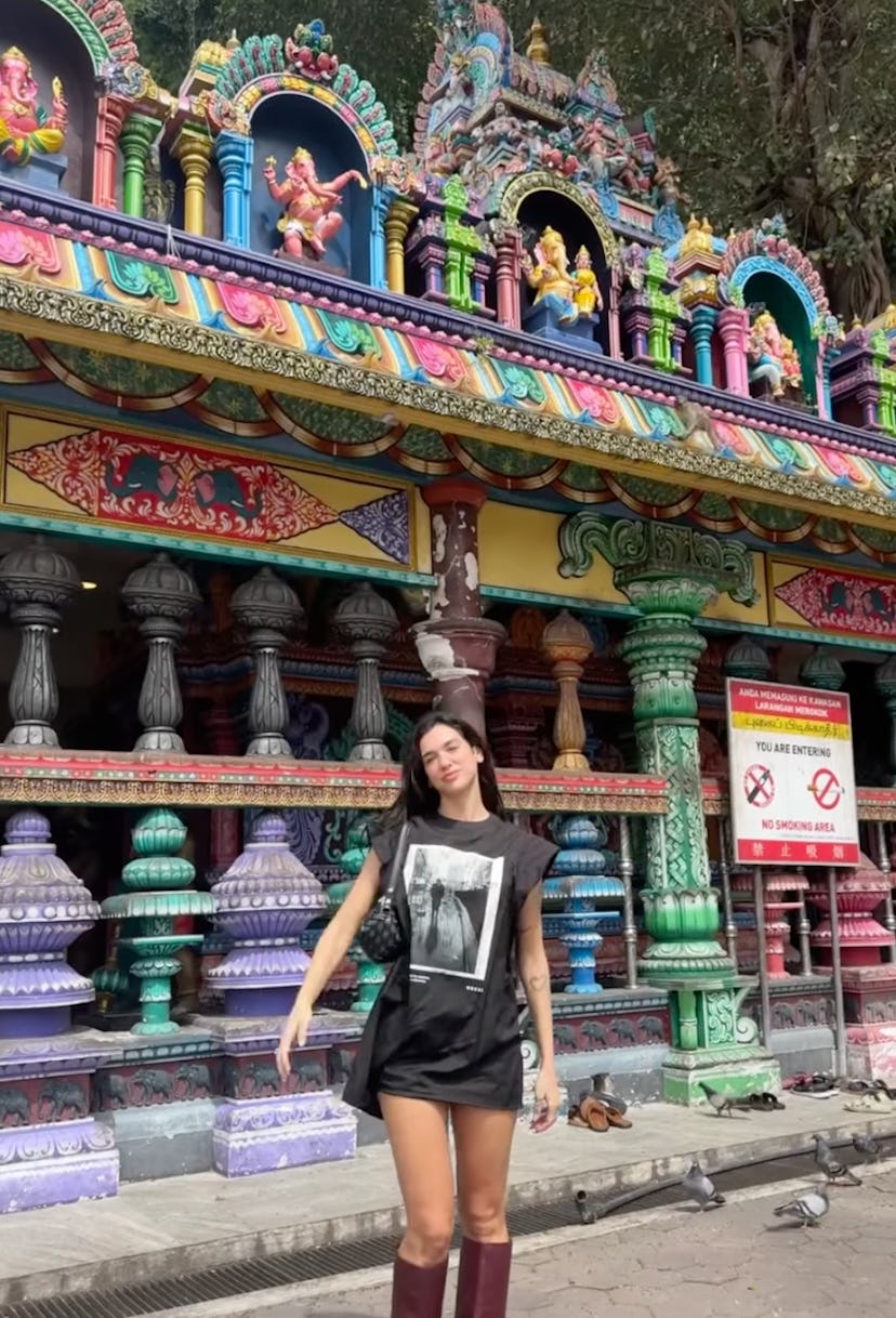 Dua Lipa forgot to wear pants in Kuala Lumpur.