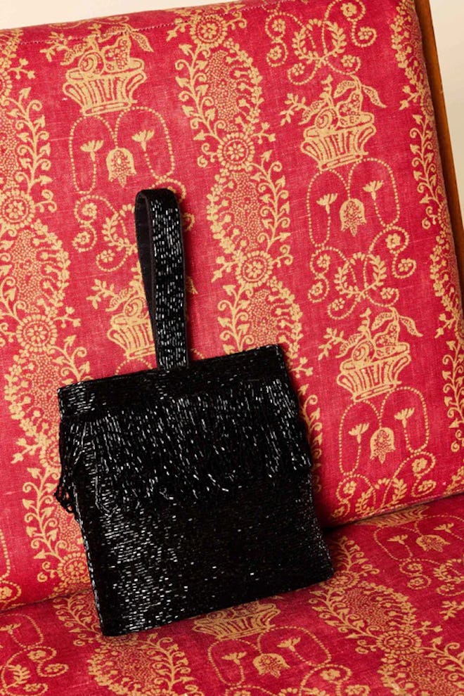 Zenni Beaded Bucket Bag