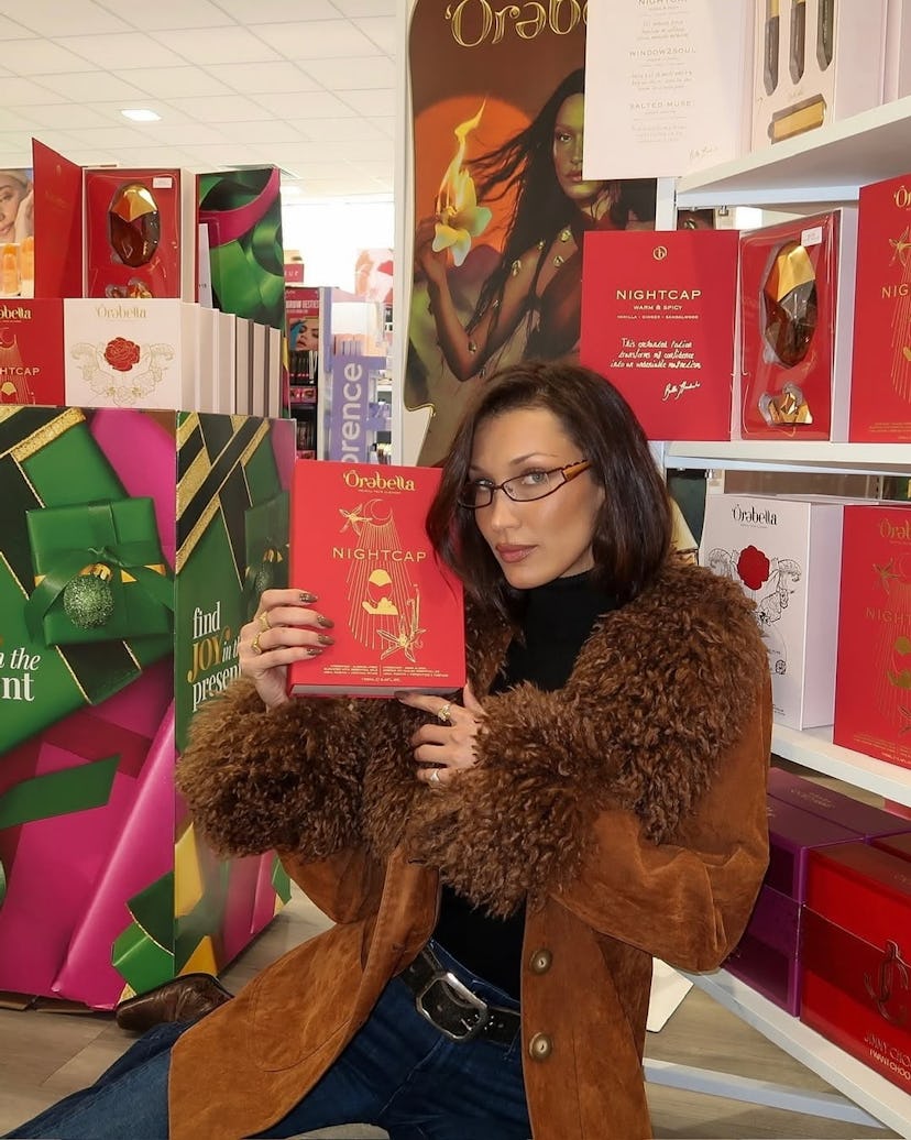 Bella Hadid in a photo shared to Instagram, November 26, 2024.