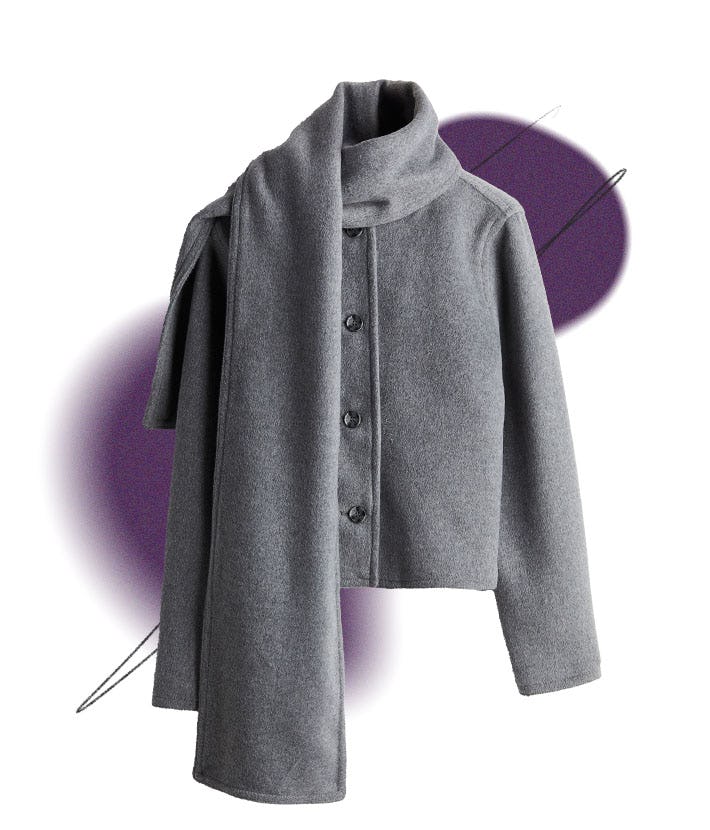 Felted Jacket with Scarf