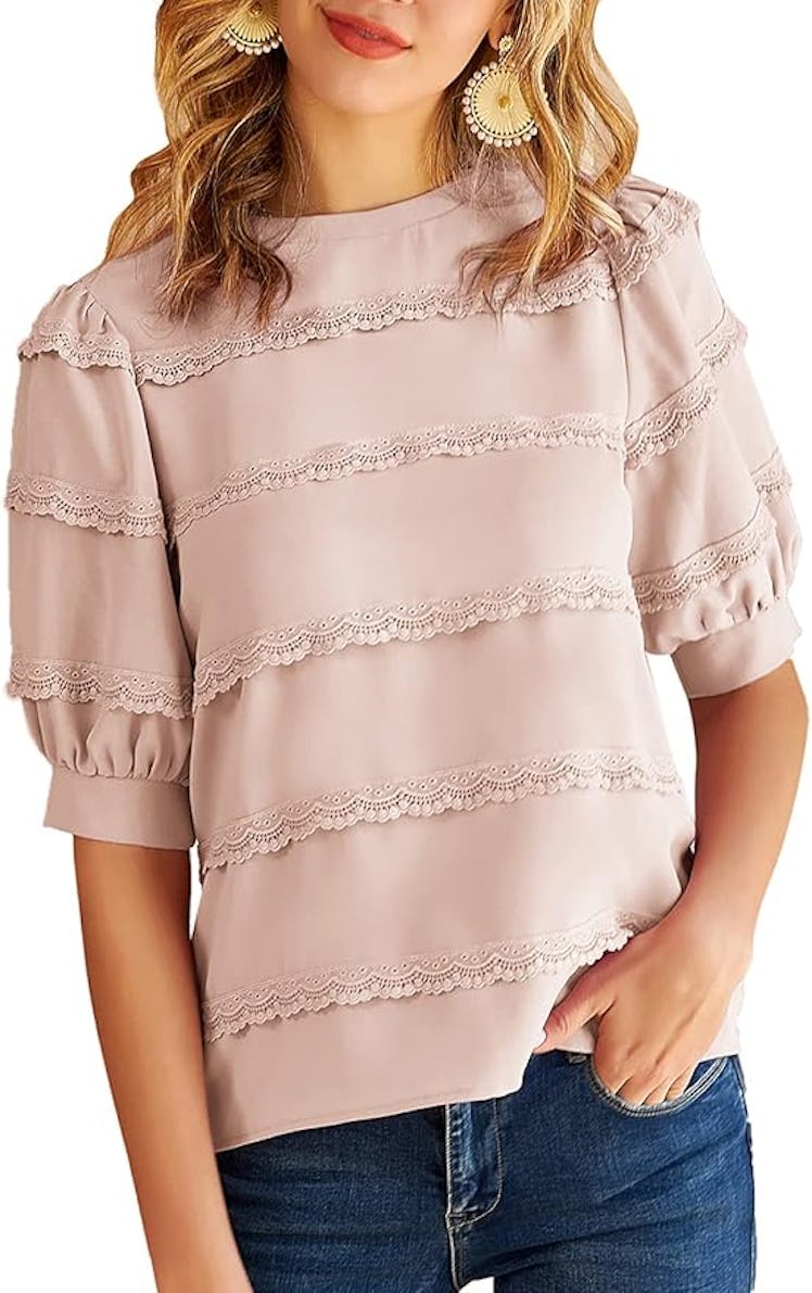 GRACE KARIN Puff Sleeve Blouse