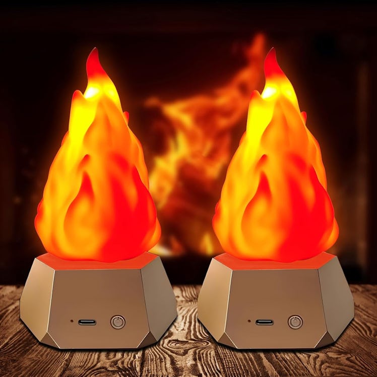 SINGCHUNGTE Flame Night Light (2-Pack)