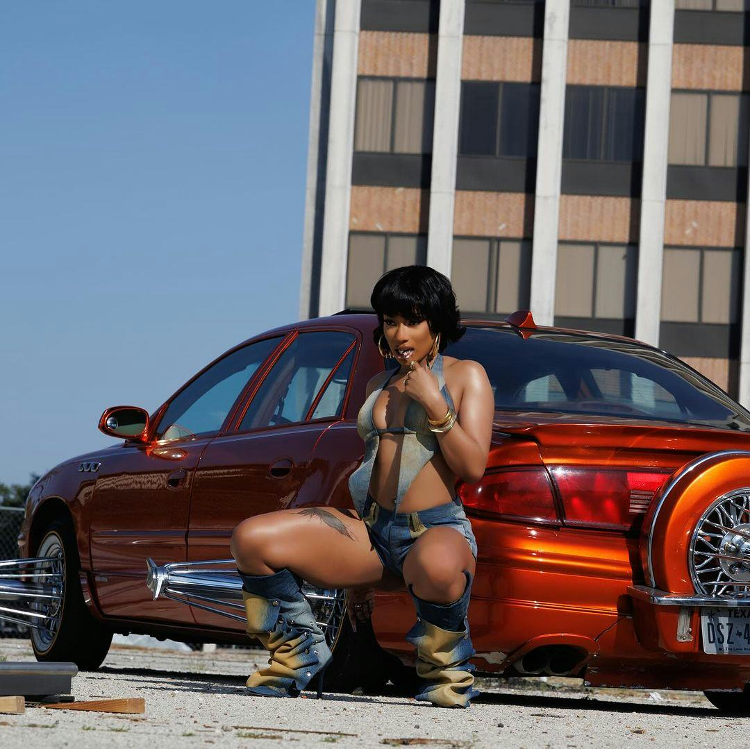 Megan Thee Stallion in her &ldquo;Bigger in Texas&rdquo; music video.