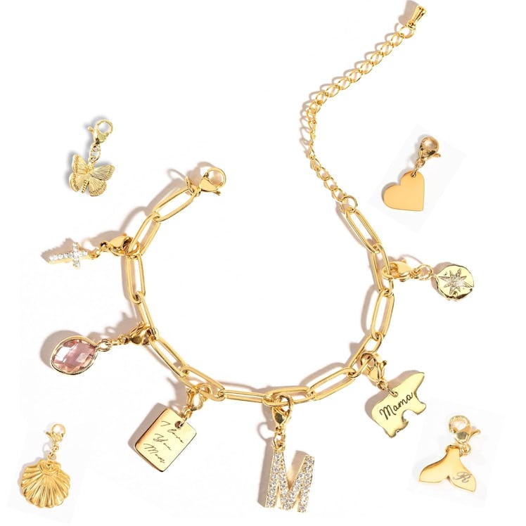 MignonandMignon Customizable Gold Charm Bracelet