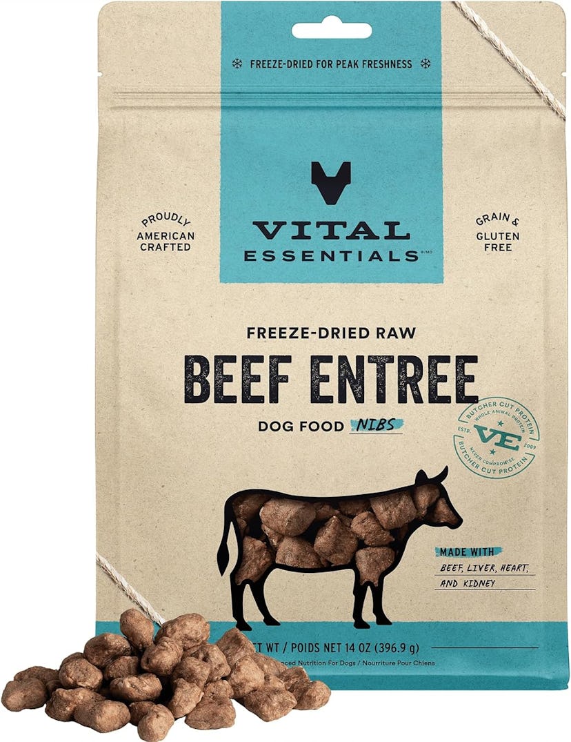 Vital Essentials Freeze-Dried Raw Beef Mini Nibs Entree Dog Food