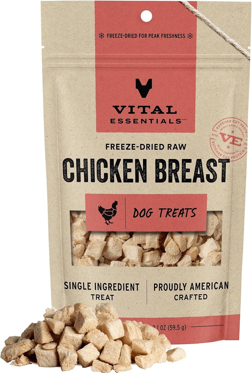 Vital Essentials Freeze-Dried Chicken Breast Dog Treats