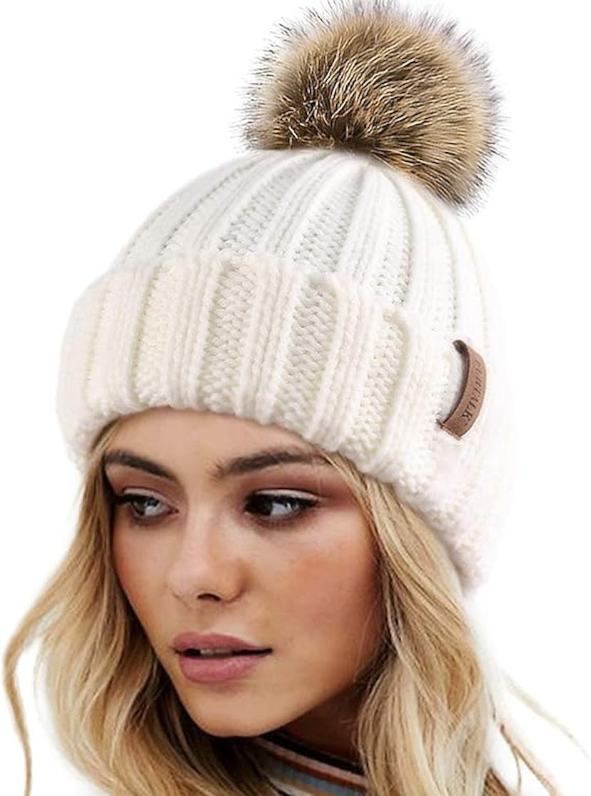 FURTALK Knitted Beanie Hat 