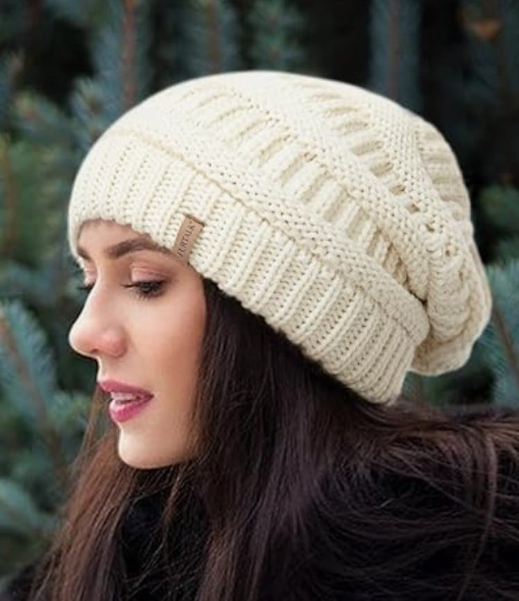 FURTALK Slouchy Knit Beanie Hat