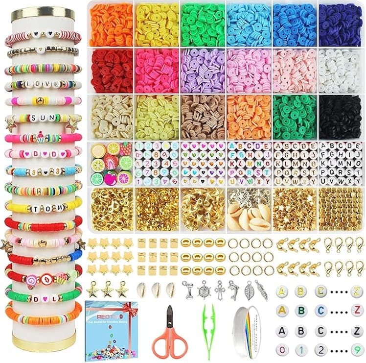 Redtwo Bead Bracelet Making Kit (5100 Pieces)