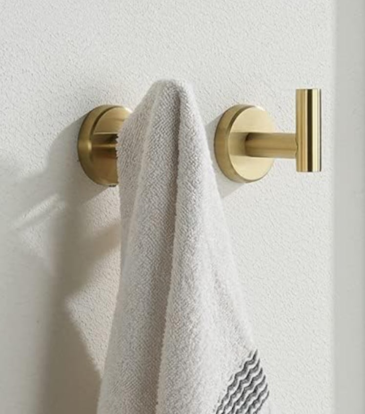 JQK Bathroom Wall Mount Towel Hook (2-Pack)