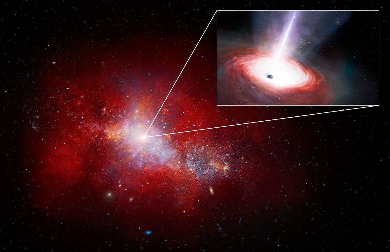 Webb Telescope Discovered An Ancient Black Hole With A Voracious Appetite